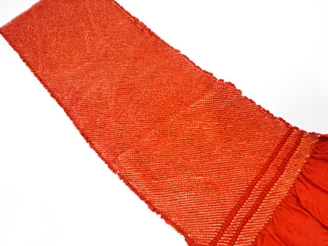 正絹　振袖用　絞り　帯揚げ